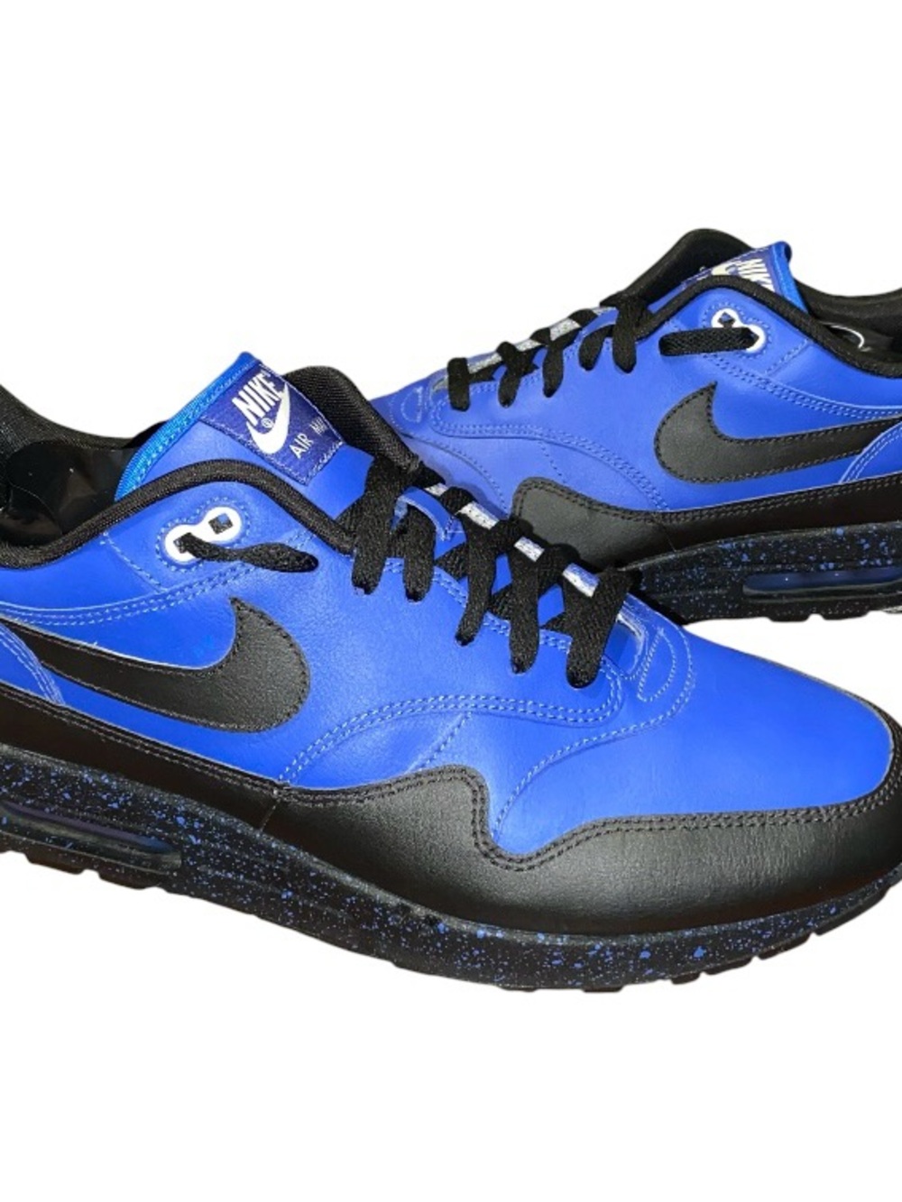 2019 Nike Air Max 1 ID Nathan VanHook Blue Black Dunk Sneakers 943756-901 Sz 12